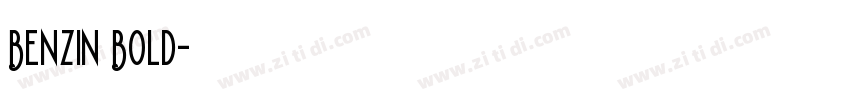 Benzin Bold字体转换